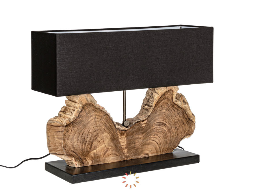 comprar LÁMPARA DE SOBREMESA NAGA NEGRO H55 online de BIZZOTTO desde 328,09 €