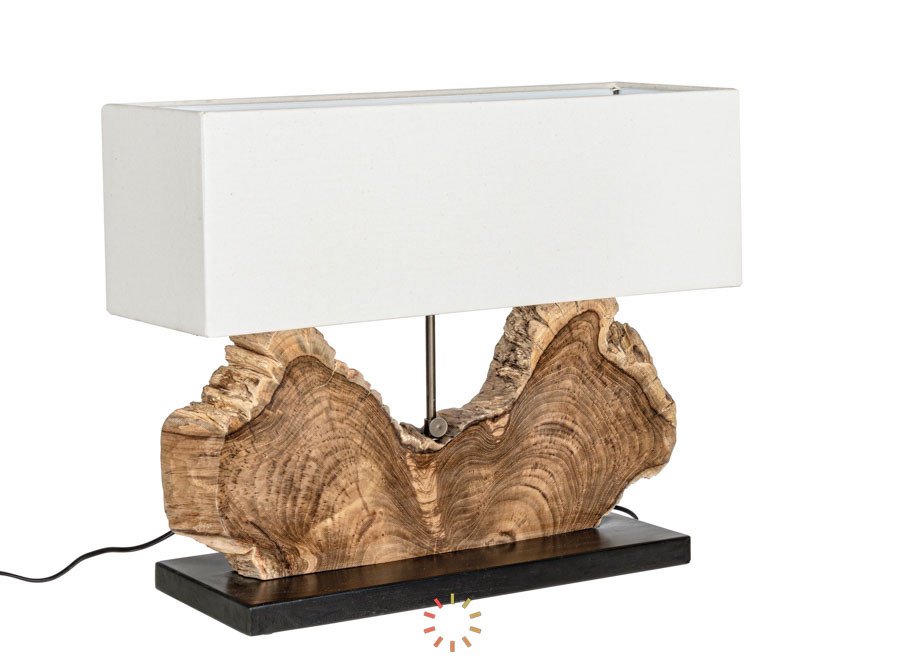 comprar LÁMPARA DE SOBREMESA NAGA BLANCO H55 online de BIZZOTTO desde 328,09 €