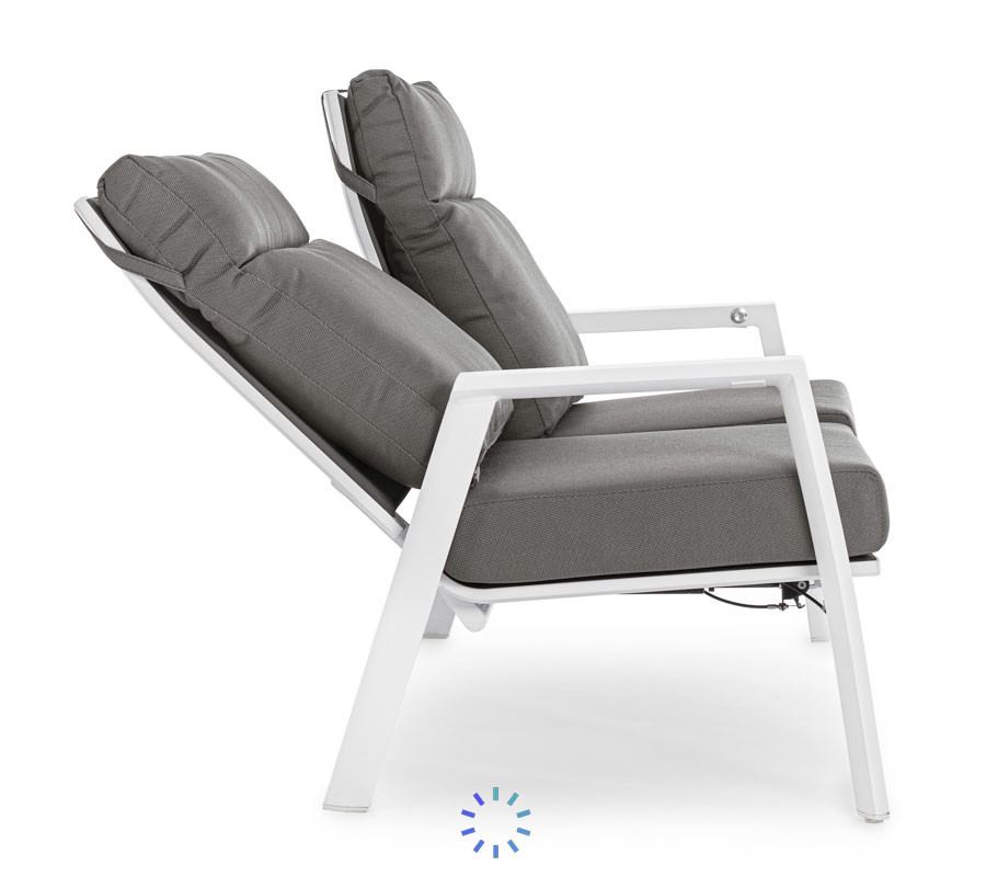 comprar SOFÁ 2 PLAZAS RECL CON COJÍN KLEDI BLANCO JX11 online de BIZZOTTO desde 1,389.30