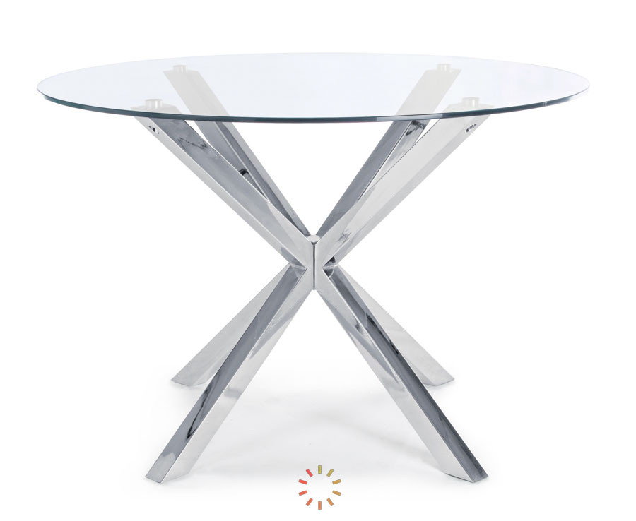comprar MESA MAY VIDRIO PATA ACERO D114 online de BIZZOTTO desde 375,61 €