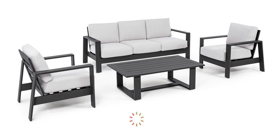 comprar SET4 SOFÁ CON COJINES BALTIC ANTRACITA YK13 online de BIZZOTTO desde 2,593.05
