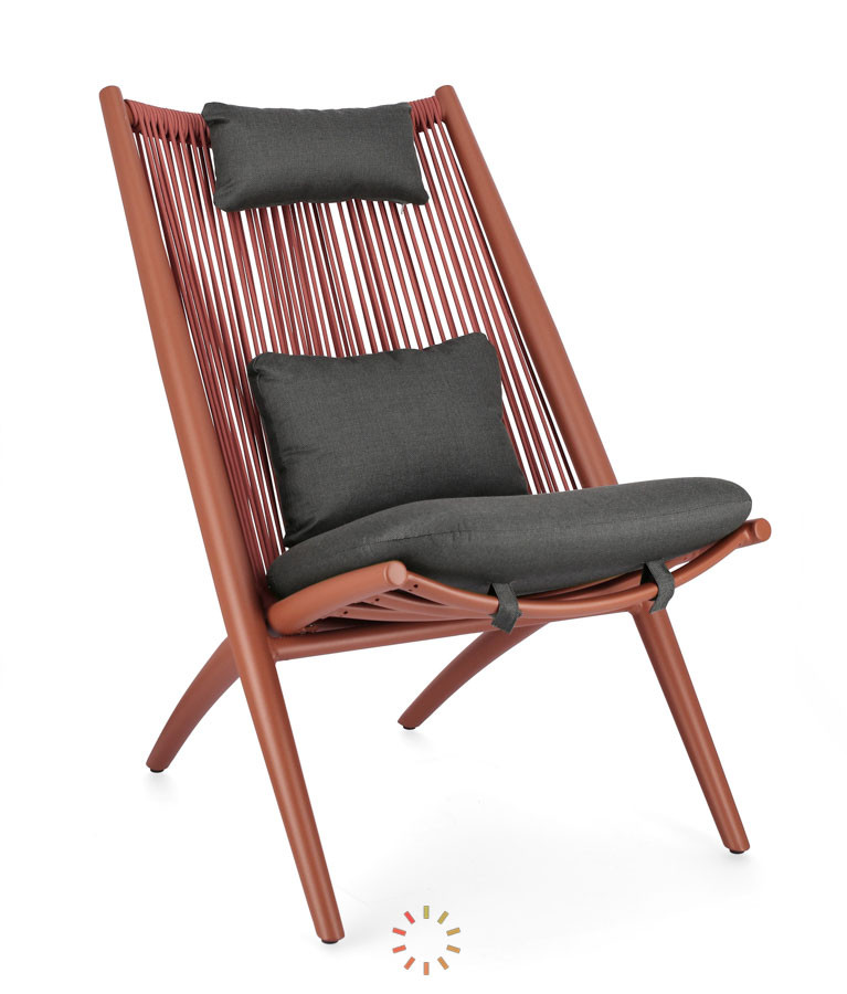 comprar TUMBONA LOUNGE CON COJINES ALOHA TERRACOTA online de BIZZOTTO desde 545,31 €
