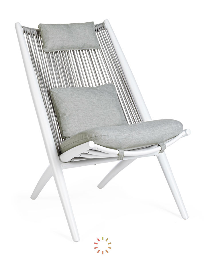 comprar TUMBONA LOUNGE CON COJINES ALOHA BLANCO XK03 online de BIZZOTTO desde 536,26 €