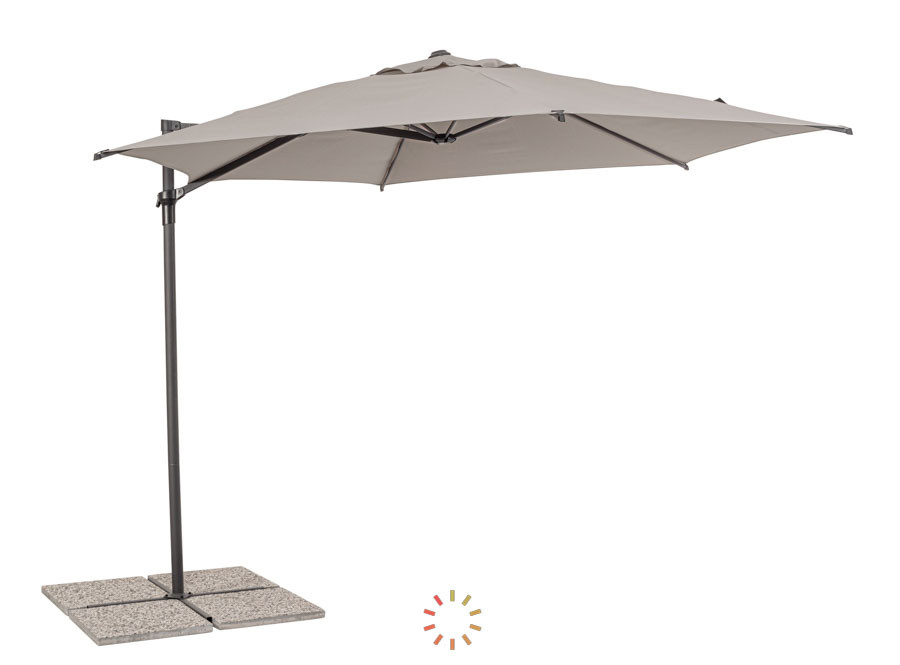 comprar SOMBRILLA EXCÉNTRICA RICA 3.3M ANTR-GRIS online de BIZZOTTO desde 203,64 €