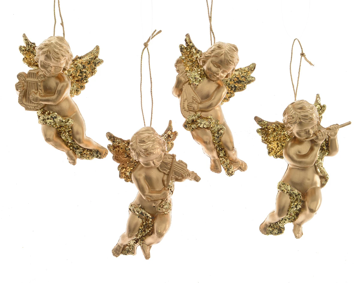 comprar ANGELES DORADOS |Motivo Navideño|Decoracion arbol Navidad online de desde 2,64 €