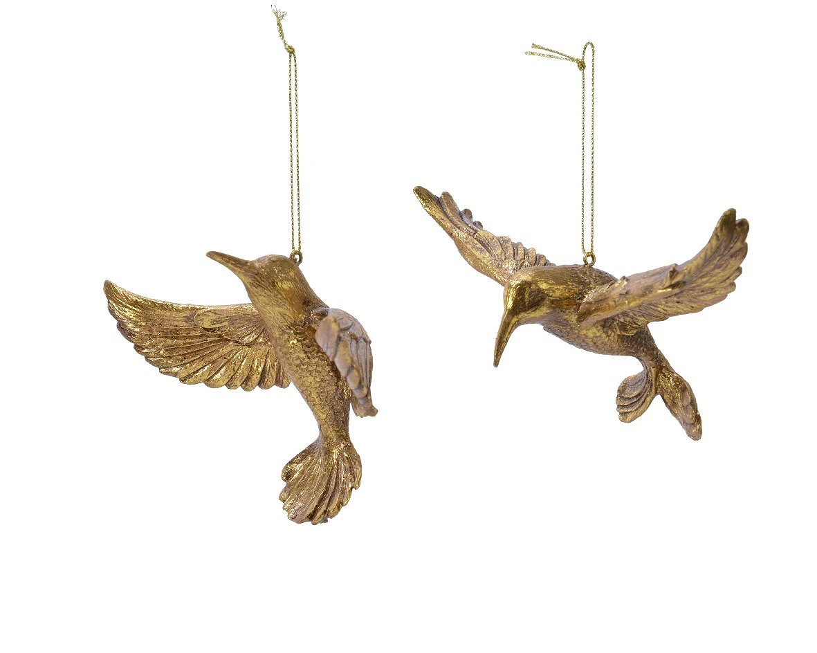 comprar COLIBRI DORADO |Motivo Navideño|Decoracion arbol Navidad online de desde 2,60 €