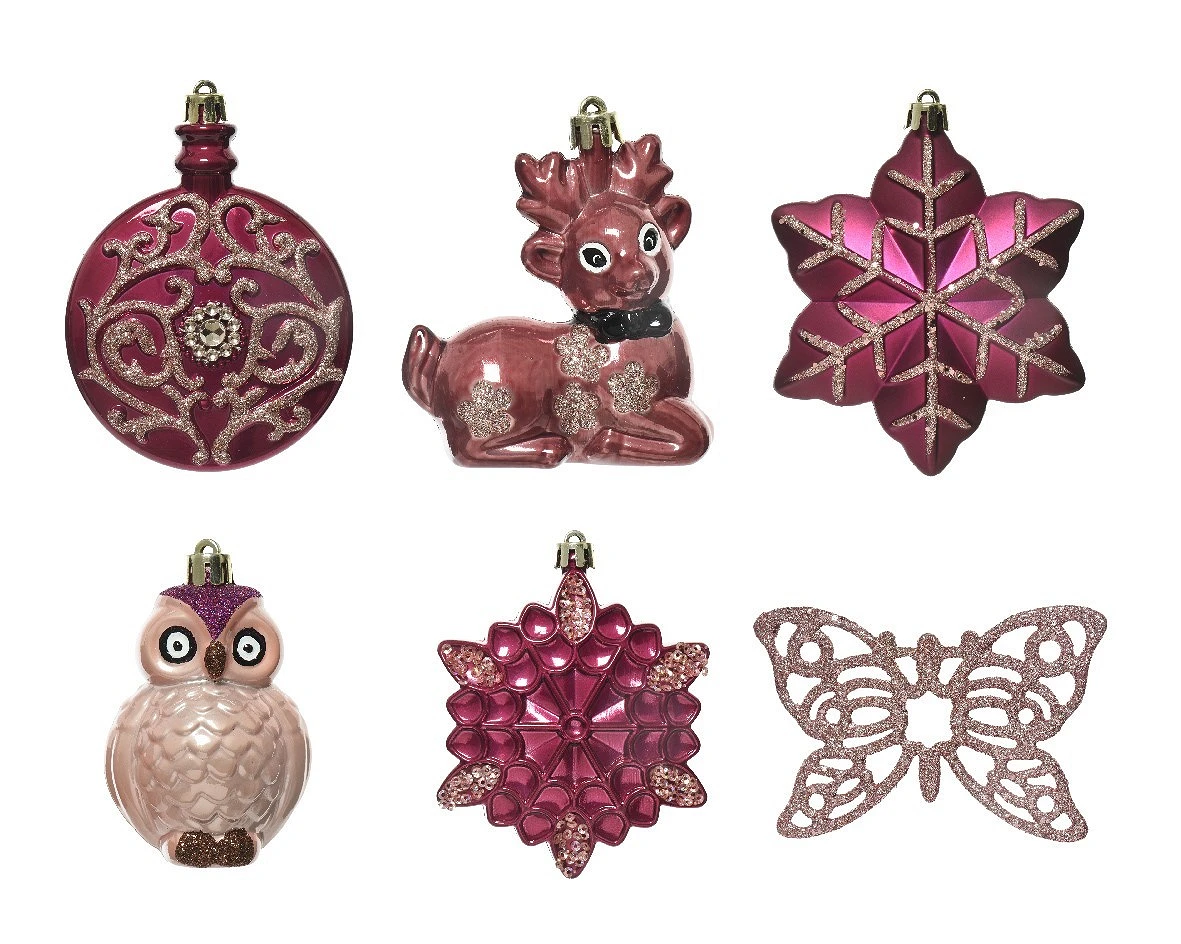 comprar FIGURAS ROSAS |Motivo Navideño|Decoracion arbol Navidad online de desde 16,98 €