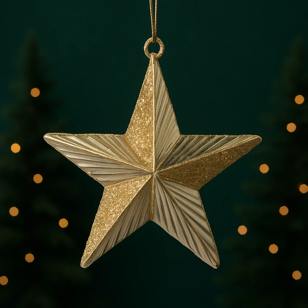 comprar ESTRELLA DORADA |Motivo Navideño|Decoracion arbol Navidad online de desde 0,71 €