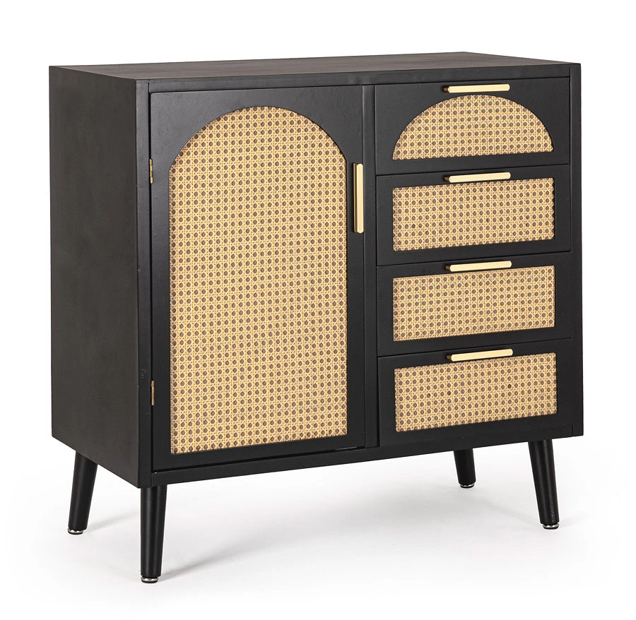 comprar APARADOR 1 Puerta - 4 CajonesAJ JOSINE NEGRO online de Yes desde 344,12 €