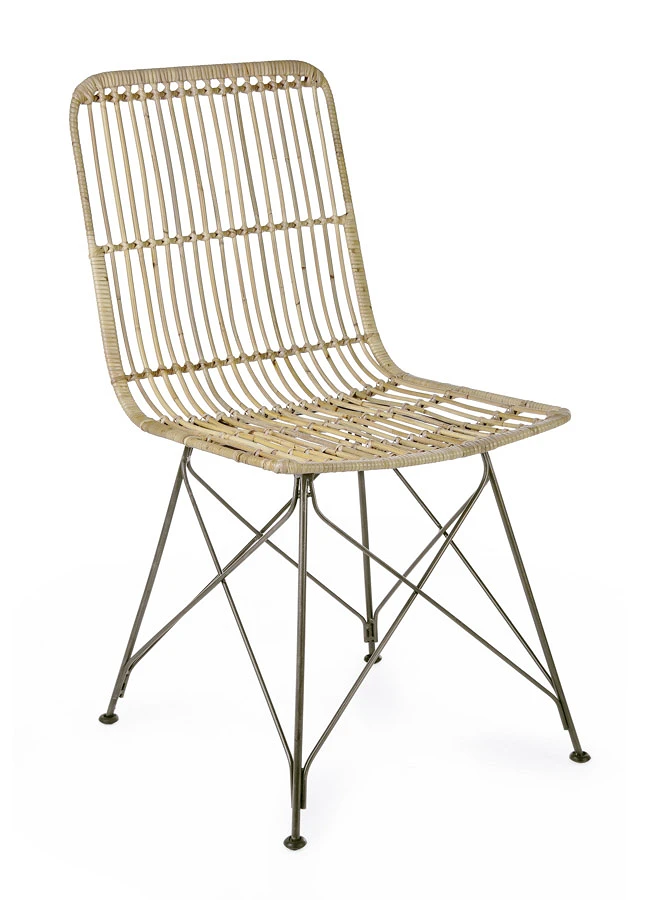 comprar SILLA LUCILA KUBU NATURAL online de BIZZOTTO desde 158,99 €