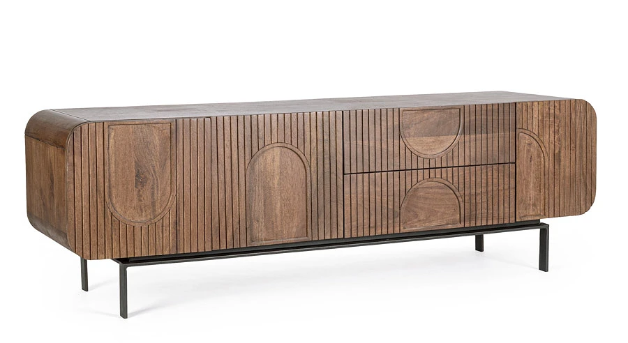 comprar MUEBLE TV 3 Puertas - 2 Cajones ORISSA NAT online de Bizzotto Homemotion desde 1,064.80
