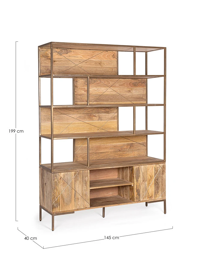 comprar LIBRERÍA 2 Puertas | JAIDEV online de Bizzotto Homemotion desde 1,785.48
