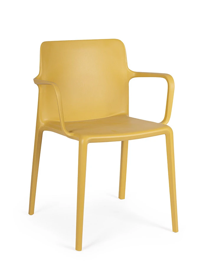 comprar SILLA CON REPOSABRAZOS | CHLORIS OCRE online de Yes desde 92,57 €