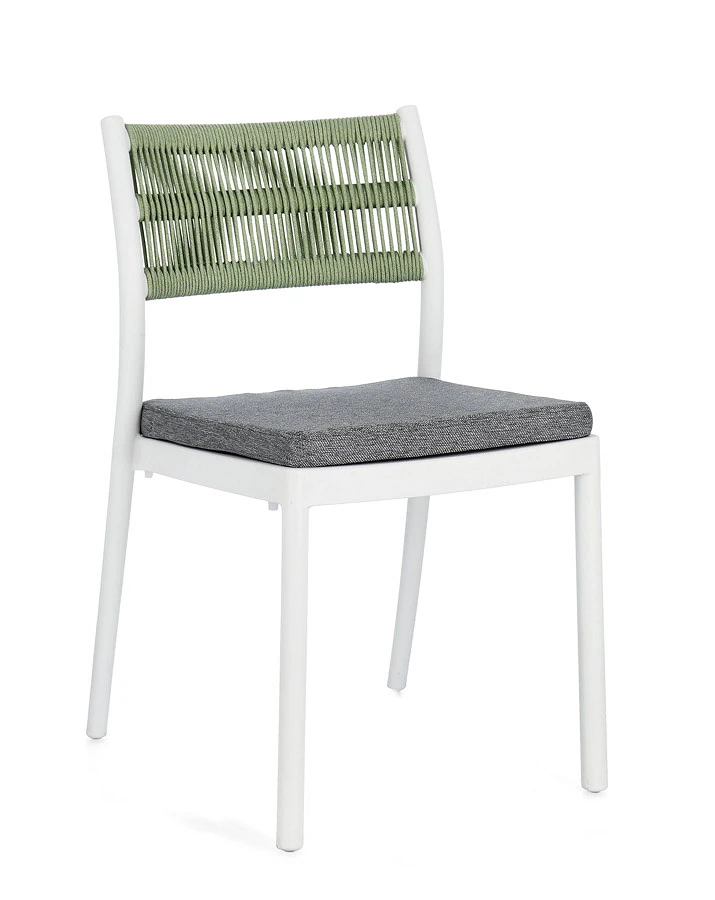 comprar SILLA CON COJINES | ALVIN BLANCO/VERDE online de BIZZOTTO desde 130,68 €
