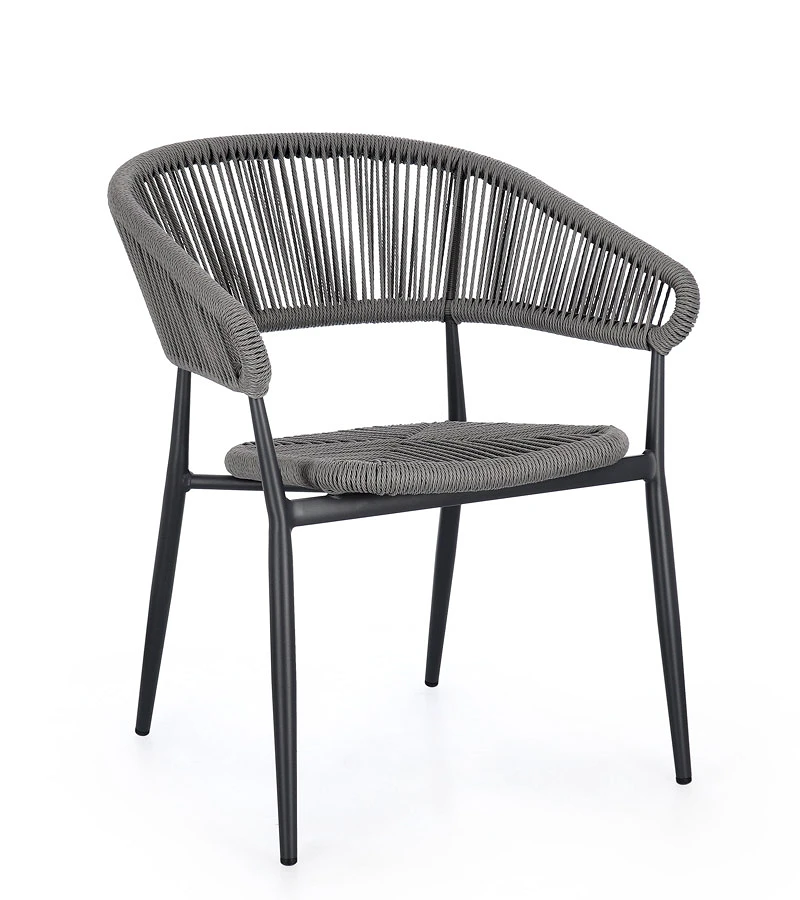 comprar SILLA CON REPOSABRAZOS | ALGAIDA ANTRACITA/GRIS online de BIZZOTTO desde 210,18 €