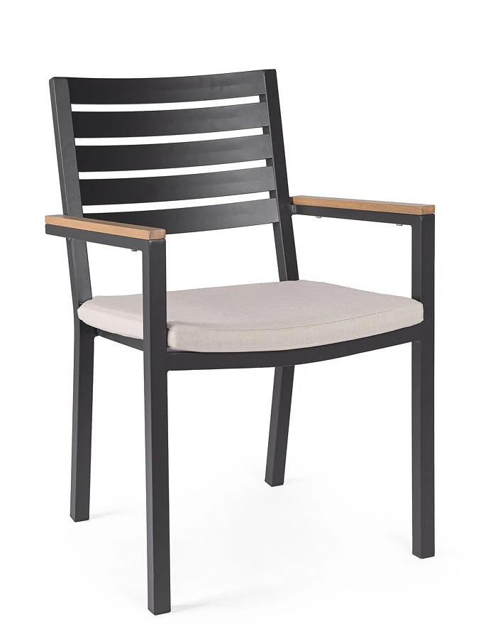 comprar SILLA CON REPOSABRAZOS | CON COJINES | HENNA ANTRACITA LH32 online de Yes desde 169,88 €