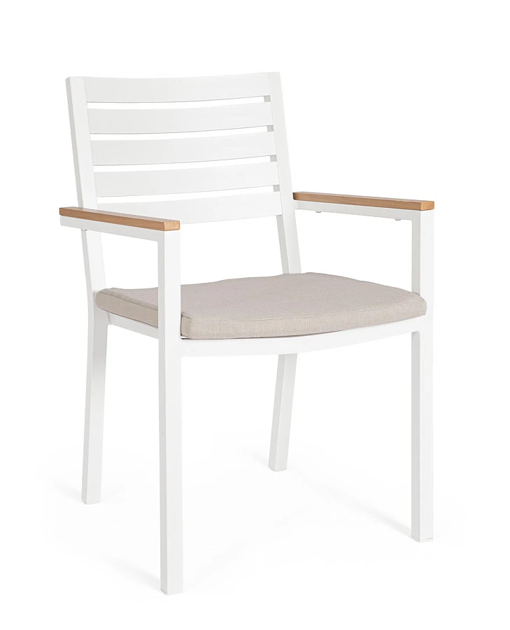 comprar SILLA CON REPOSABRAZOS | CON COJINES | HENNA BLANCO LD30 online de Yes desde 169,88 €
