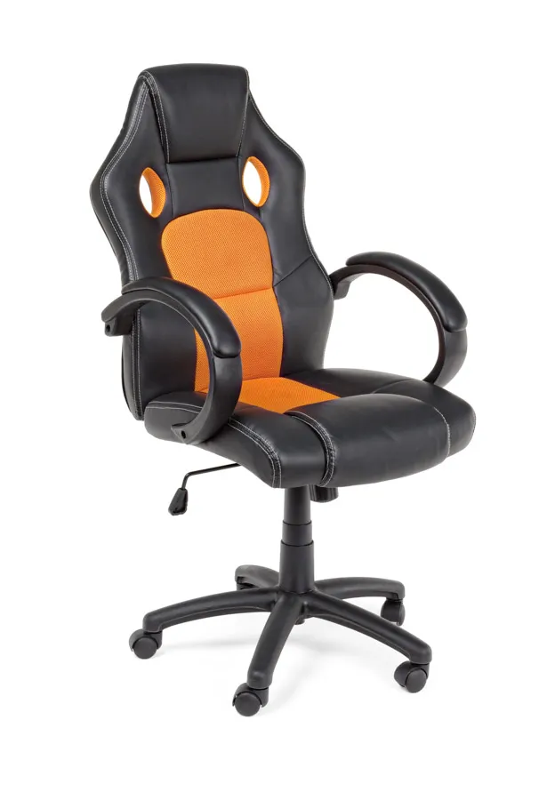 comprar SILLÓN OFICINA RACING NEGRO-NARANJA online de Yes desde 237,16 €