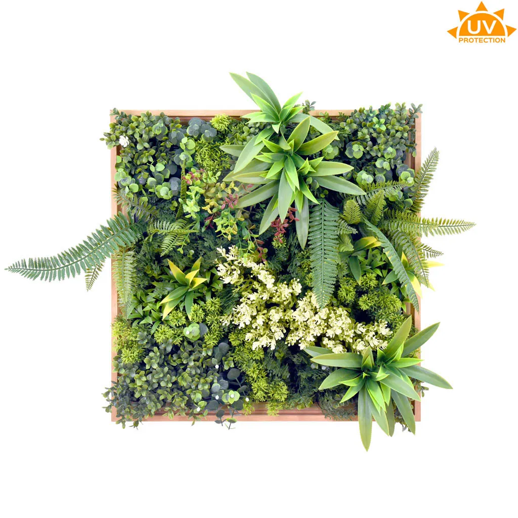 comprar CUADRO VEGETAL ARTIFICIAL 50X50CM Jardin Vertical online de desde 83,76 €