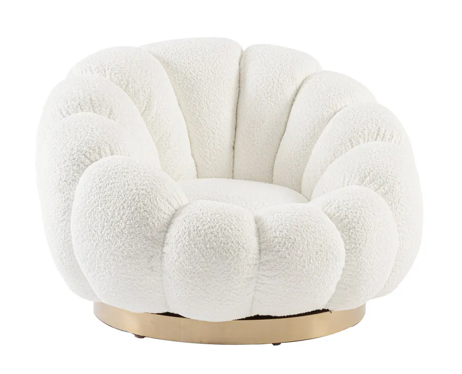 comprar SILLÓN GIRATORIO FLOREL BLANCO online de BIZZOTTO desde 627,39 €