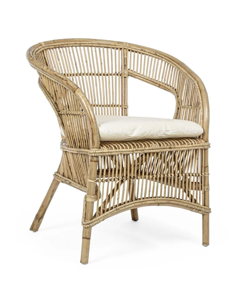 comprar SILLÓN CON COJINES CONSUELO NATURAL online de BIZZOTTO desde 239,58 €