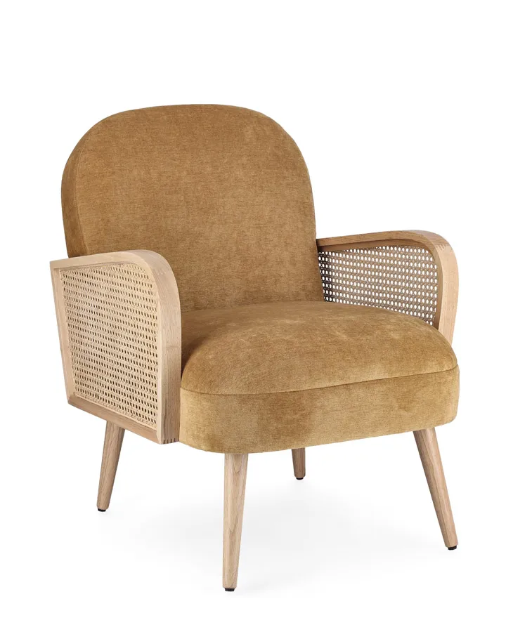 comprar SILLÓN DALIDA MOSTAZA online de BIZZOTTO desde 386,72 €