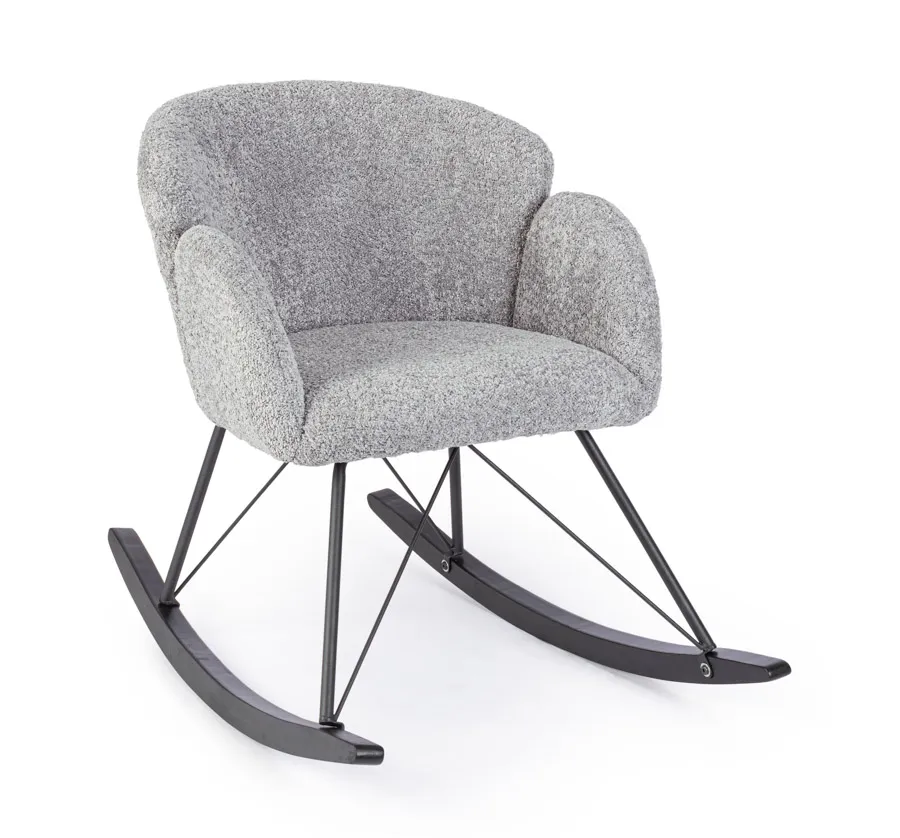 comprar SILLÓN MECEDOR SIBILLA GRIS CLARO online de BIZZOTTO desde 235,22 €
