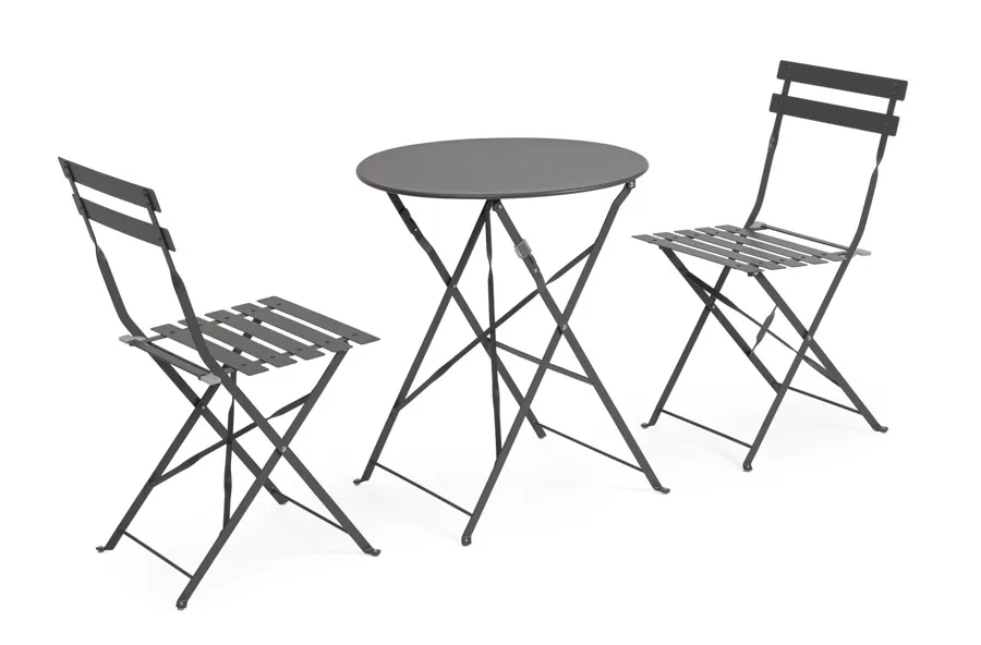 comprar SET DE 3 | MESA Y 2 SILLAS AUSTIN ANTRACITA online de Yes desde 146,94 €
