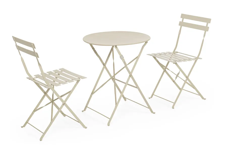 comprar SET DE 3 | MESA Y 2 SILLAS AUSTIN GYPSUM online de Yes desde 146,94 €