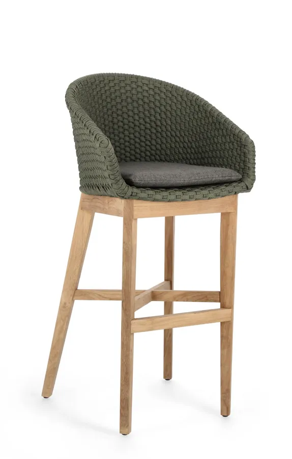 comprar SGABELLO BAR CON COJIES COACHELLA VERDE online de Bizzotto Homemotion desde 785,82 €