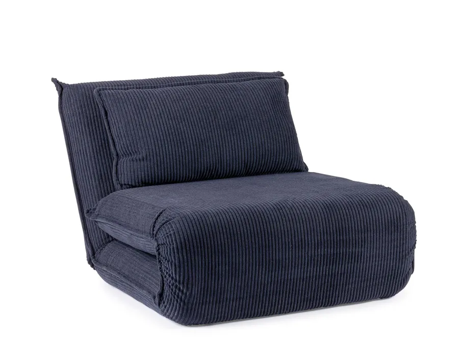 comprar SOFÁ CAMA 1PL JAYDEN AZUL OSCURO online de Yes desde 442,26 €