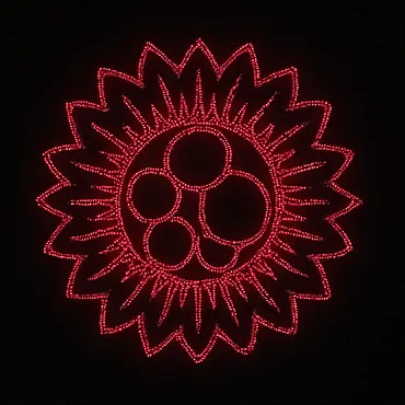 comprar FLOR ROJA Motivo Decorativo De Navidad SIN INSTALACIóN 100cmx100cm online de desde 70,18 €
