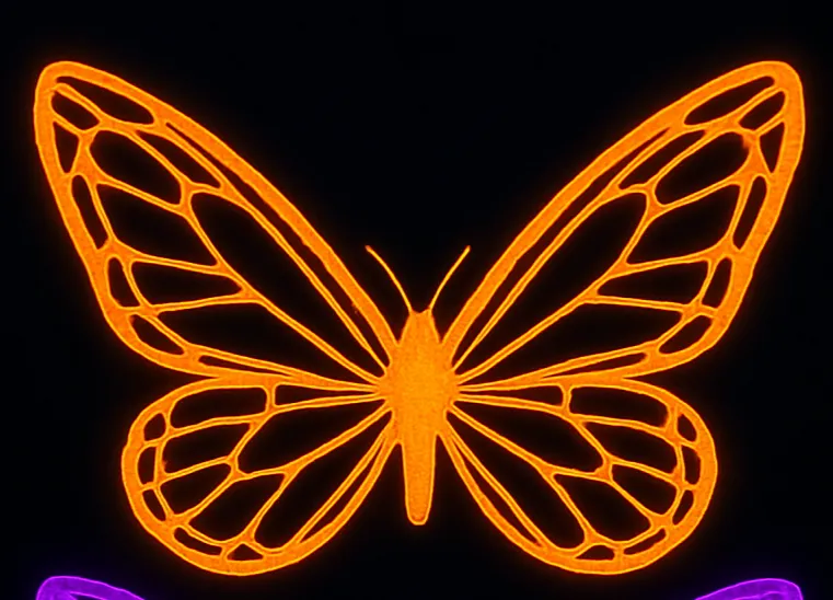 comprar MARIPOSA NARAJA Motivo Decorativo De Navidad SIN INSTALACIóN 120cmx120cm online de desde 108,90 €