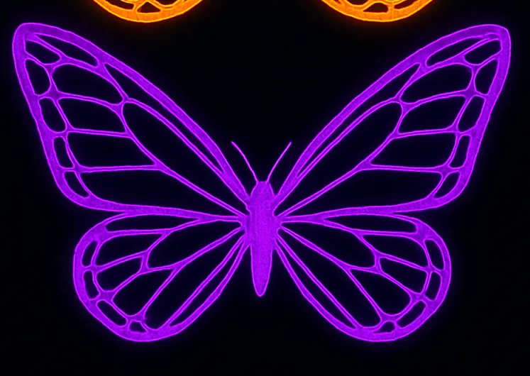 comprar MARIPOSA MORADA Motivo Decorativo De Navidad SIN INSTALACIóN 120cmx120cm online de desde 108,90 €