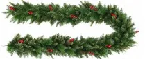 comprar Espumillón Decorativo con 330 Ramas 12 piezas de bayas. 270 cm de largo 35cm ø online de desde 47,92 €